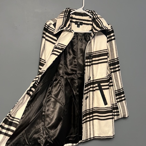 IZ BYER Black and white plaid jacket NWOT - Picture 3 of 9